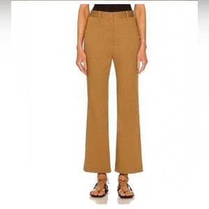 NWOT Nili Lotan Corette Cropped Pants, Size 8, Color “Whisky”
